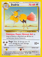 Dodrio Legendary Collection Pokemon Card