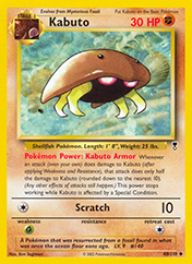 Kabuto Legendary Collection Pokemon Card