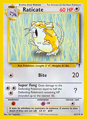 Raticate Legendary Collection Pokemon Card