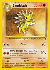 Sandslash Legendary Collection Pokemon Card