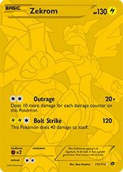 Zekrom Legendary Treasures Pokemon Card