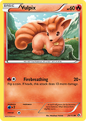 Vulpix Legendary Treasures Pokemon Card