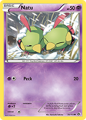 Natu Legendary Treasures Pokemon Card