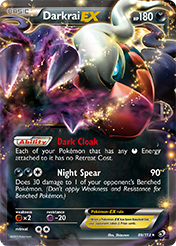 Darkrai-EX Legendary Treasures Pokemon Card