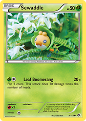 Sewaddle Legendary Treasures Card List