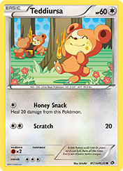 Teddiursa Legendary Treasures Pokemon Card