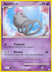 Spoink Legends Awakened Pokemon Card