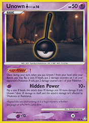 Unown ! Legends Awakened Pokemon Card