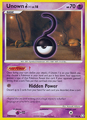 Unown ? Legends Awakened Pokemon Card