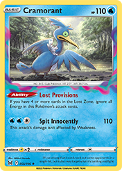 Cramorant Lost Origin Pokemon Card