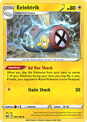 Eelektrik Lost Origin Pokemon Card
