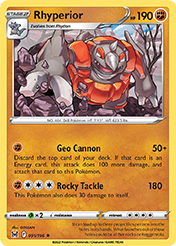 Rhyperior Lost Origin Pokemon Card