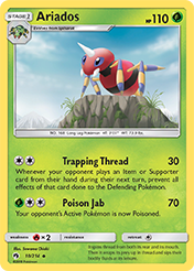 Ariados Lost Thunder Pokemon Card