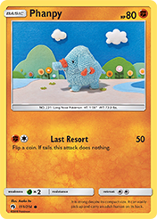 Phanpy Lost Thunder Pokemon Card
