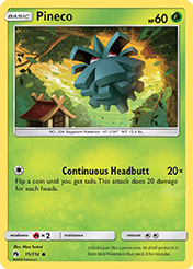 Pineco Lost Thunder Card List