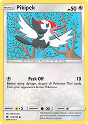 Pikipek Lost Thunder Pokemon Card