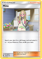 Mina Lost Thunder Pokemon Card