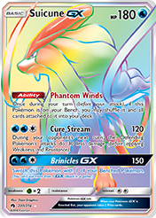 Suicune-GX Lost Thunder Pokemon Card