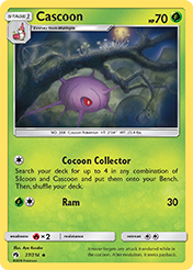 Cascoon Lost Thunder Pokemon Card