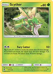 Scyther Lost Thunder Card List