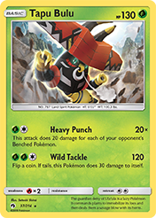 Tapu Bulu Lost Thunder Pokemon Card