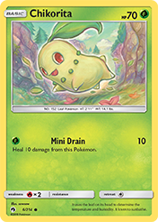 Chikorita Lost Thunder Pokemon Card
