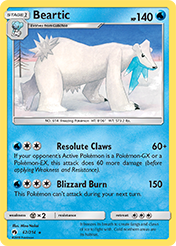 Beartic Lost Thunder Pokemon Card