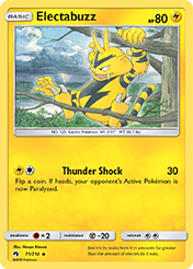 Electabuzz Lost Thunder Pokemon Card
