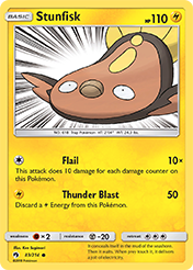 Stunfisk Lost Thunder Pokemon Card