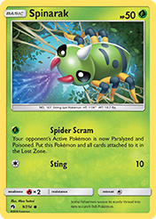 Spinarak Lost Thunder Card List