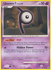 Unown P Majestic Dawn Pokemon Card