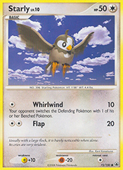 Starly Majestic Dawn Pokemon Card