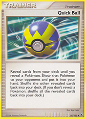 Quick Ball Majestic Dawn Pokemon Card