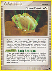 Dome Fossil Majestic Dawn Pokemon Card