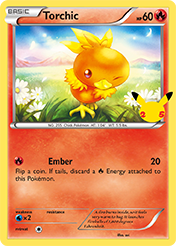 Torchic McDonald's 25th Anniversary Pokemon Card