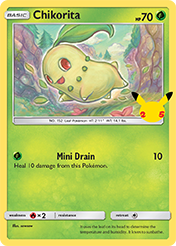 Chikorita McDonald's 25th Anniversary Card List