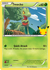 Treecko McDonald's 25th Anniversary Pokemon Card