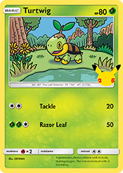 Turtwig McDonald's 25th Anniversary Pokemon Card