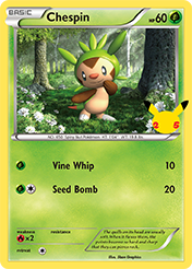 Chespin McDonald's 25th Anniversary Card List