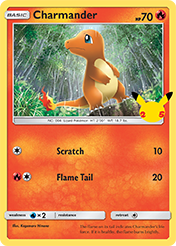 Charmander McDonald's 25th Anniversary Pokemon Card