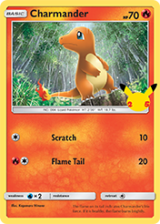 Card image - Charmander - 9 from McDonald's 25th Anniversary