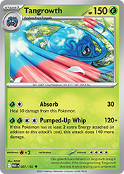 Tangela Mega Evolution Pokemon Card