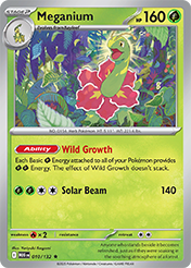 Meganium Mega Evolution Pokemon Card