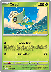 Celebi Mega Evolution Pokemon Card