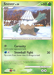 Snover Mysterious Treasures Pokemon Card