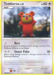 Teddiursa Mysterious Treasures Pokemon Card