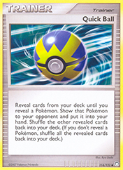 Quick Ball Mysterious Treasures Pokemon Card