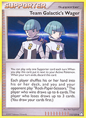 Team Galactic's Wager Mysterious Treasures Pokemon Card