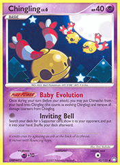 Chingling Mysterious Treasures Pokemon Card