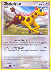 Girafarig Mysterious Treasures Pokemon Card